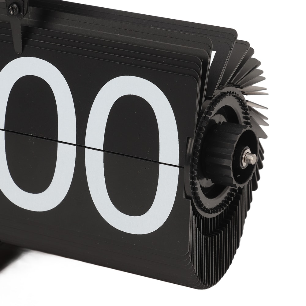 Retro Flip Down Clock Automatic Battery-Operated Mechanical Clock for Home & Office Decoration
