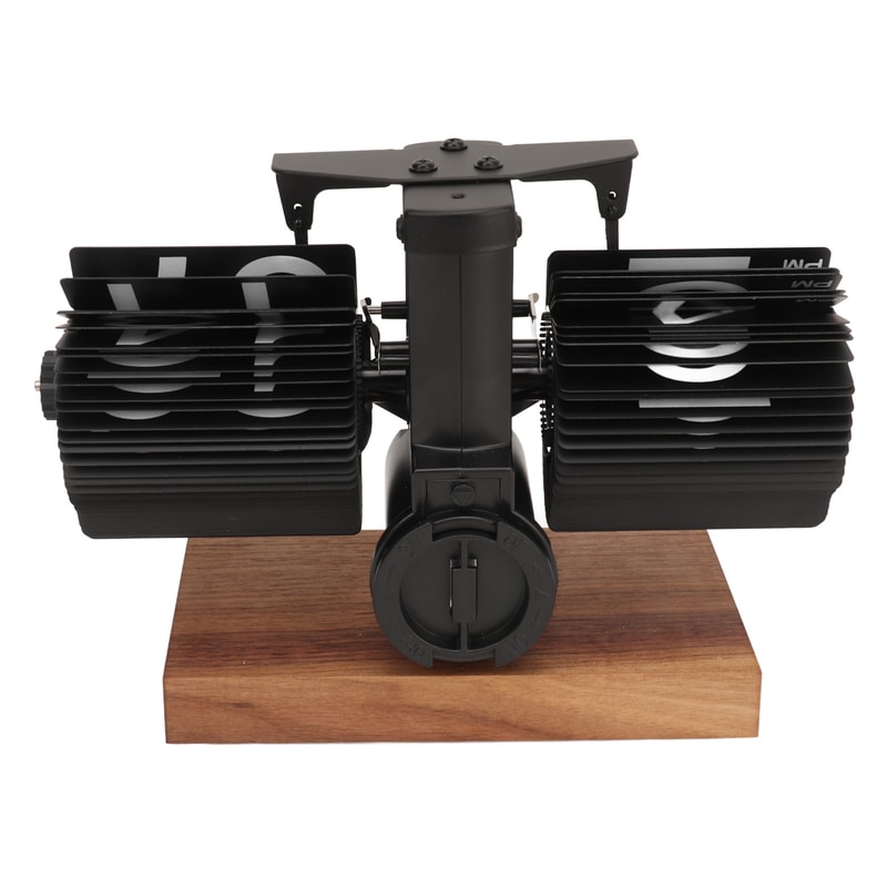 Retro Flip Down Clock Automatic Battery-Operated Mechanical Clock for Home & Office Decoration