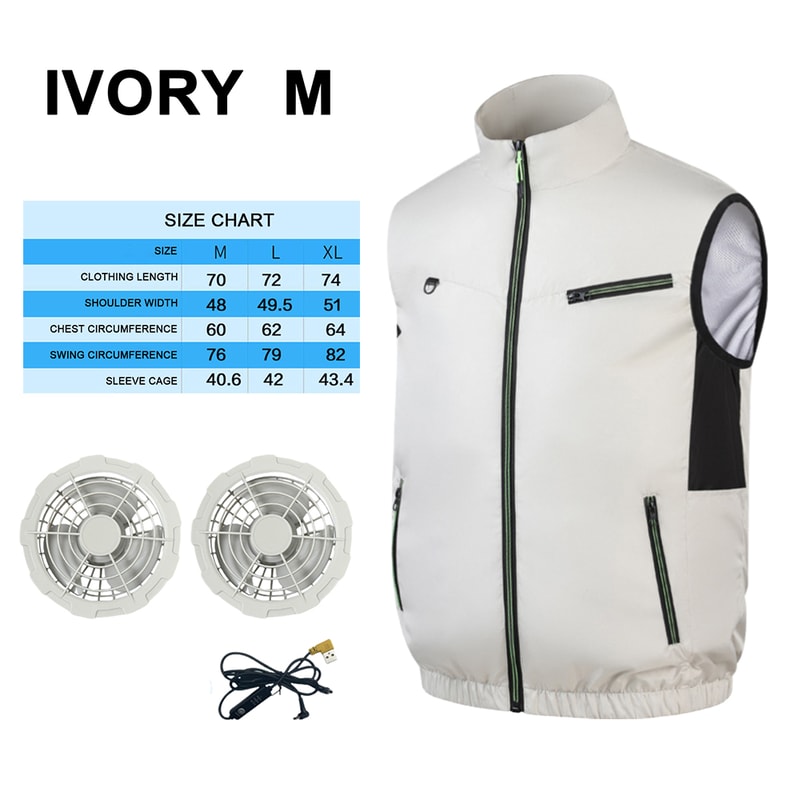 Cooling Vest With Air Conditioner Lightweight Cooling Fan Vest For Summer Camping Fishing And Hikin 14