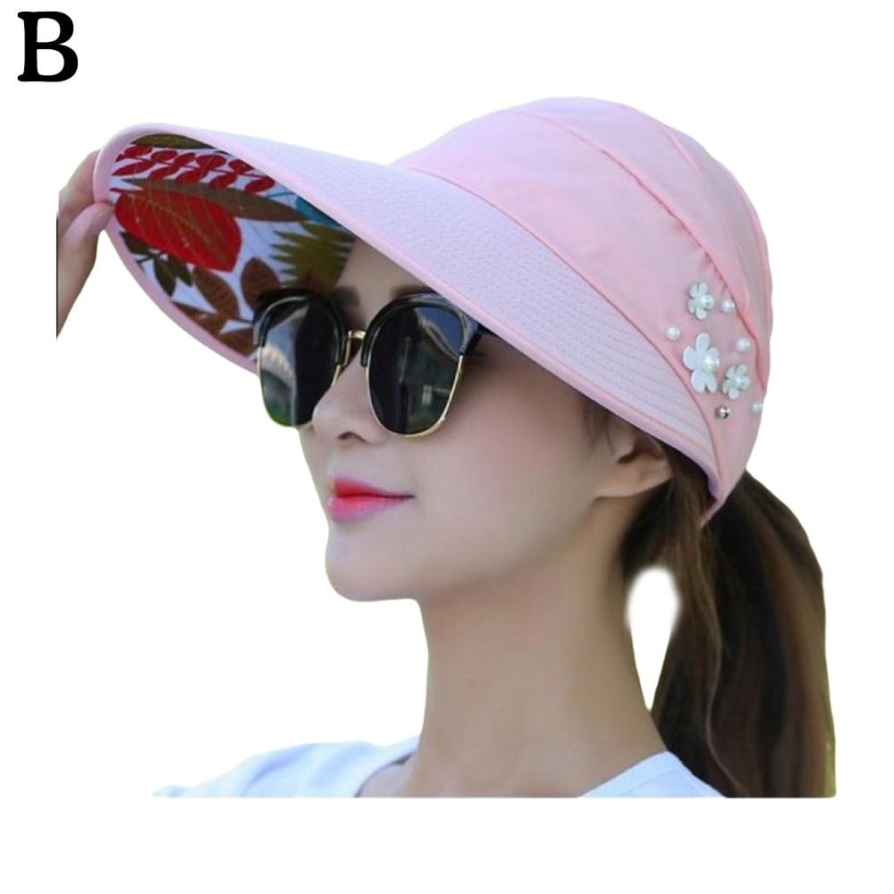 Fashionable Foldable Sun Hat For Women UV Protection Lightweight And Versatile Beach Visor 4