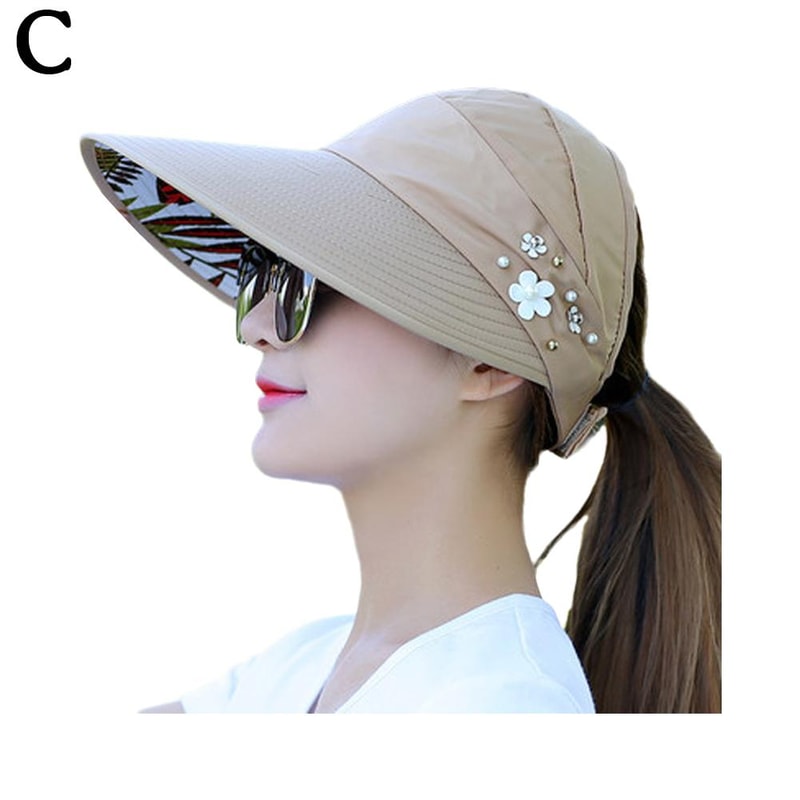 Fashionable Foldable Sun Hat For Women UV Protection Lightweight And Versatile Beach Visor 7