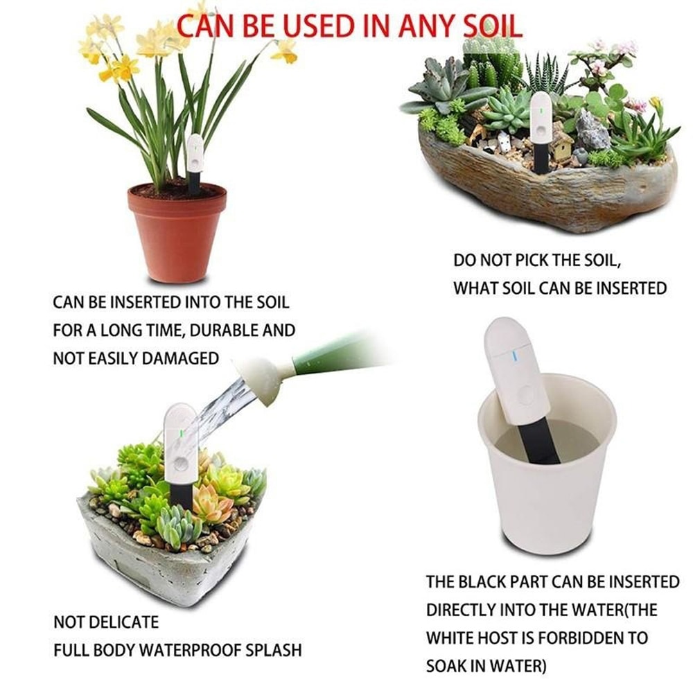 Intelligent Soil Moisture Meter Plant Garden Soil Water Tester With LED Indicator 4