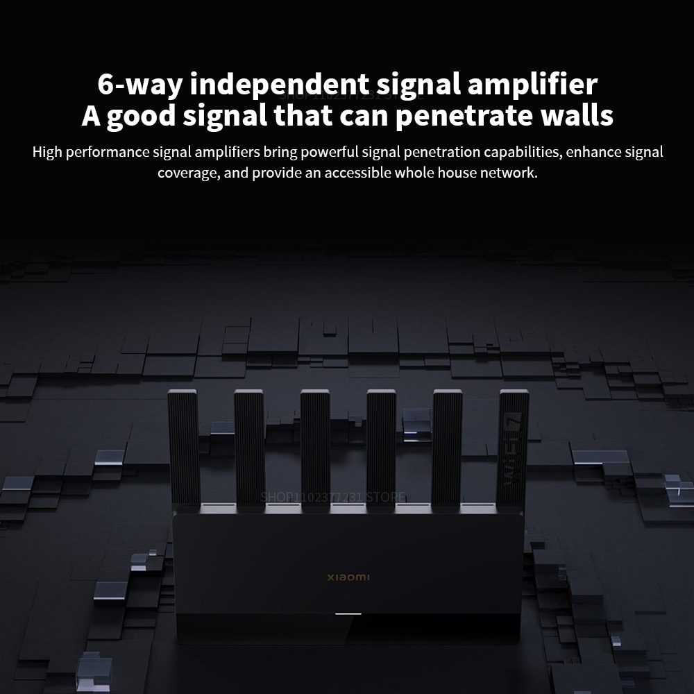 Router DualBand Wifi 7 6500Mbps Speed 6 HighGain Antennas Mesh System 4