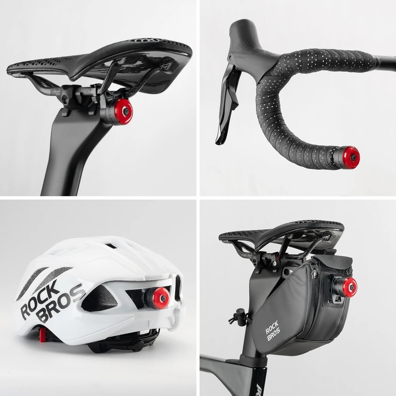 Bicycle Handlebar End Lights With Intelligent Brake Sensor 5 Modes Safety Rear Bike Light For Night 5