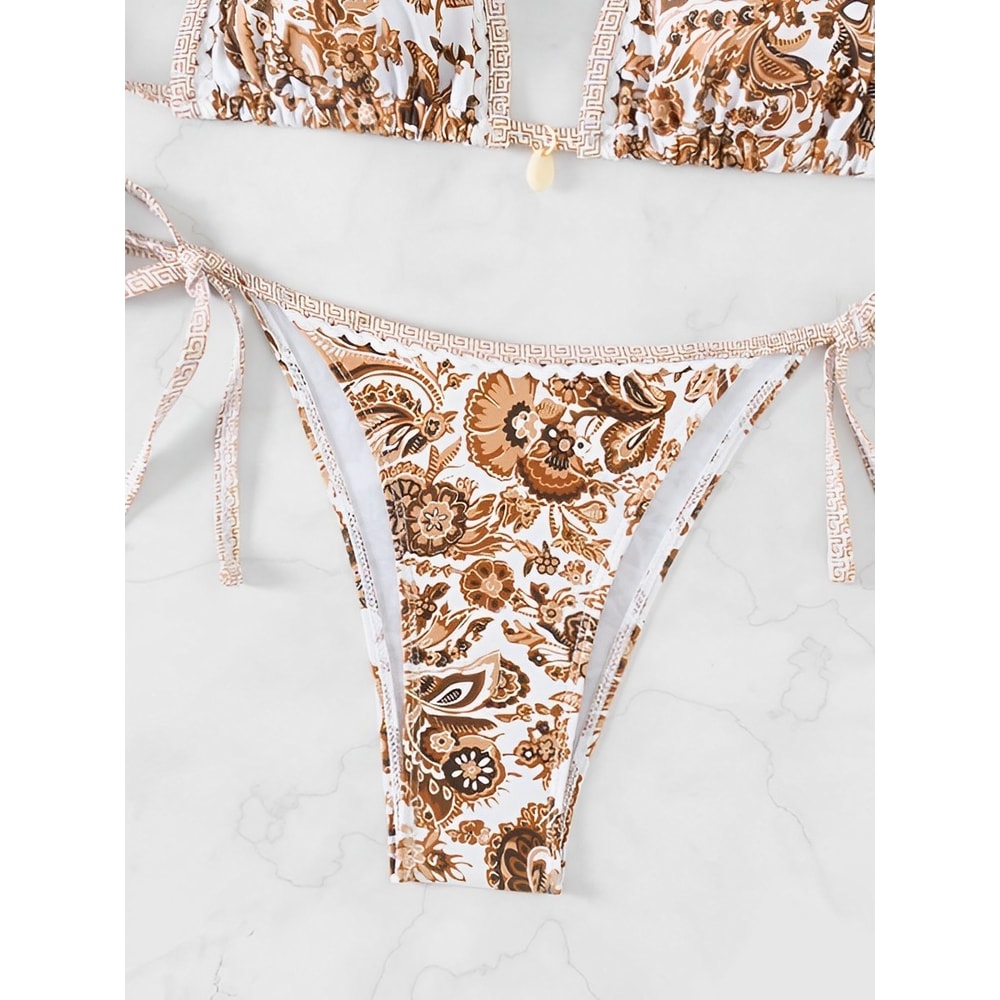 Halter Triangle Bikini for Women Summer Swimwear Set