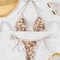 Halter Triangle Bikini for Women Summer Swimwear Set