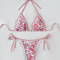 Halter Triangle Bikini for Women Summer Swimwear Set
