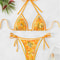 Halter Triangle Bikini for Women Summer Swimwear Set