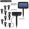 Solar Garden Lights 10 in 1 Outdoor Waterproof LED Pathway Lighting for Yard Patio Driveway