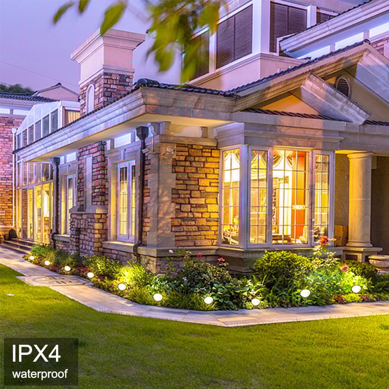 Solar Garden Lights 10 in 1 Outdoor Waterproof LED Pathway Lighting for Yard Patio Driveway