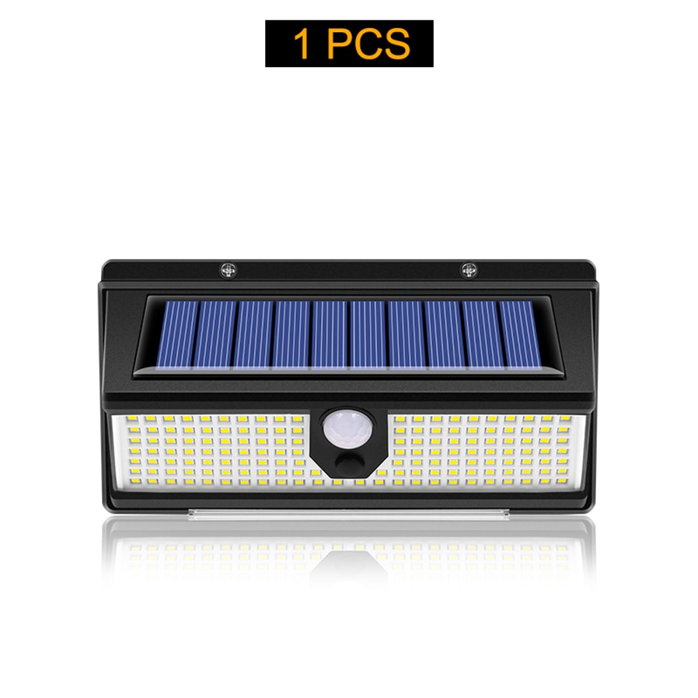 Bright Solar Garden Lights Outdoor LED Motion Sensor Wall Lamp With 4 Modes 6