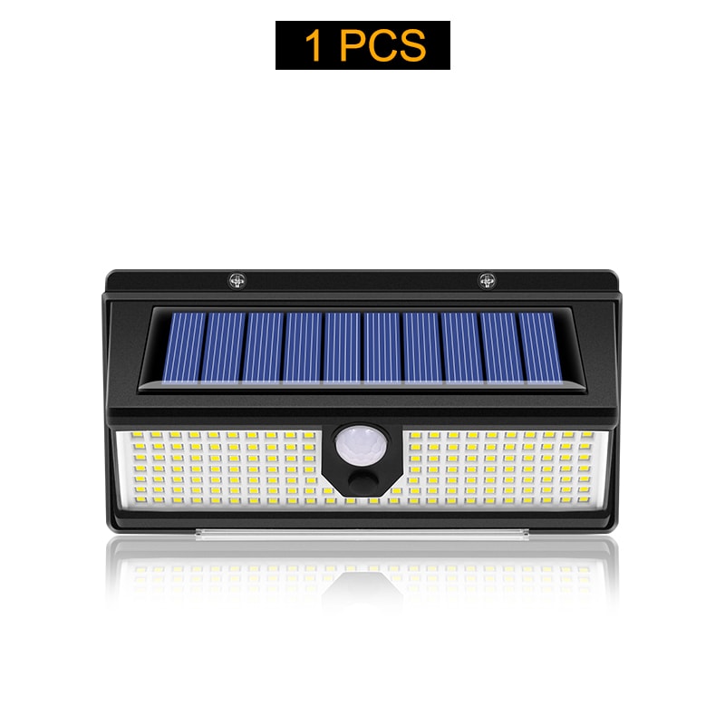 Bright Solar Garden Lights Outdoor LED Motion Sensor Wall Lamp With 4 Modes 6