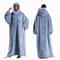 Ultra Soft Wearable Blanket Hoodie With Full Sleeves For Men And Women Cozy Oversize Flannel Throw 7