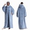 Ultra Soft Wearable Blanket Hoodie With Full Sleeves For Men And Women Cozy Oversize Flannel Throw 7