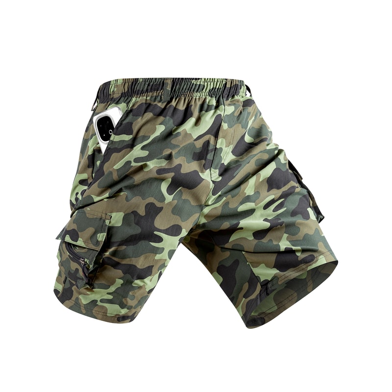 Mens Camouflage Cargo Shorts Tactical Outdoor Work Shorts Lightweight Summer Fit 0