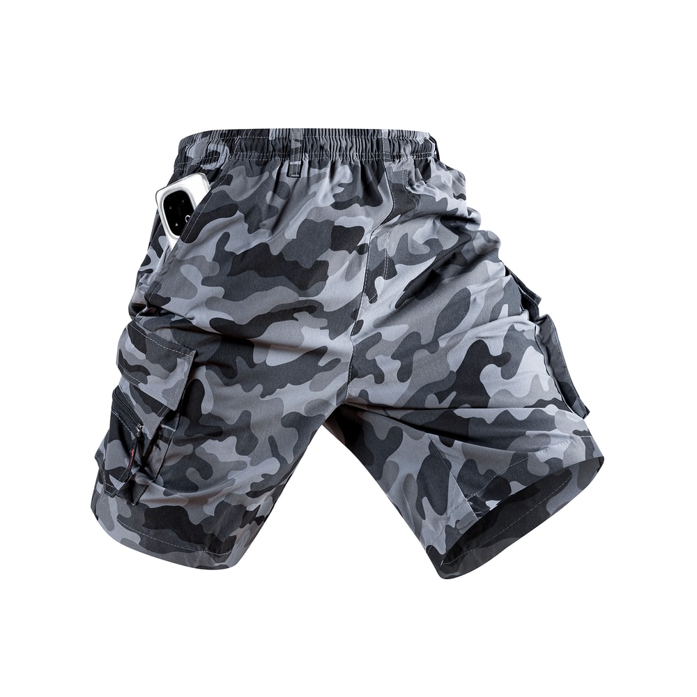 Mens Camouflage Cargo Shorts Tactical Outdoor Work Shorts Lightweight Summer Fit 6