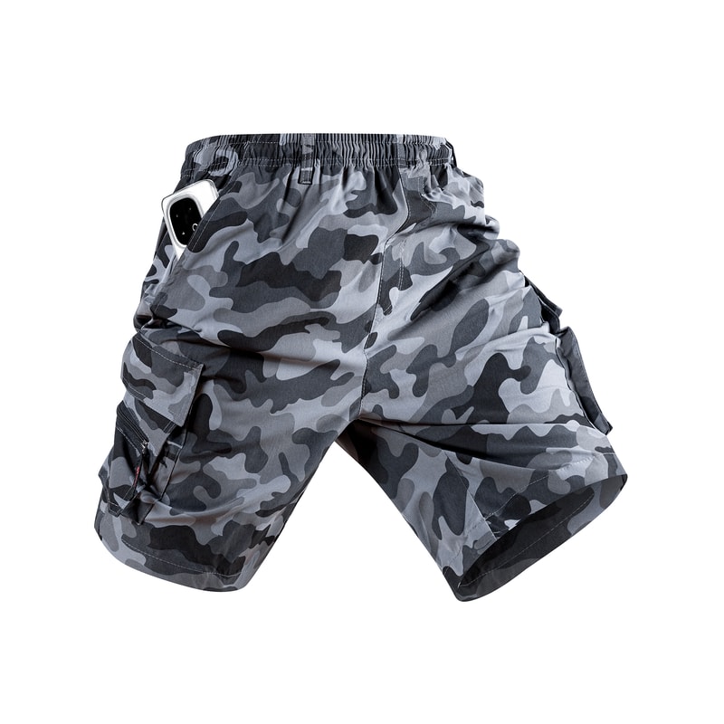 Mens Camouflage Cargo Shorts Tactical Outdoor Work Shorts Lightweight Summer Fit 6
