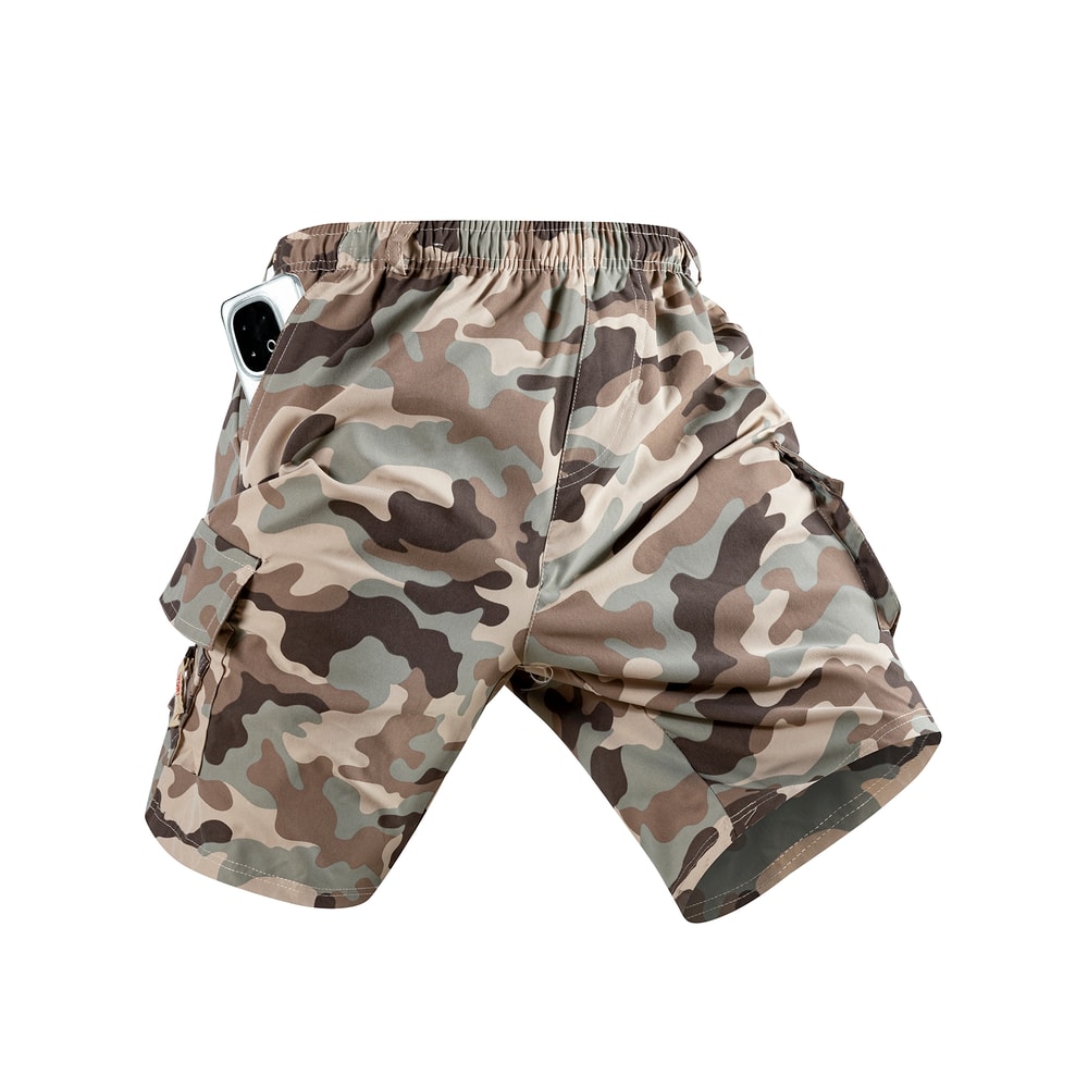 Mens Camouflage Cargo Shorts Tactical Outdoor Work Shorts Lightweight Summer Fit 7