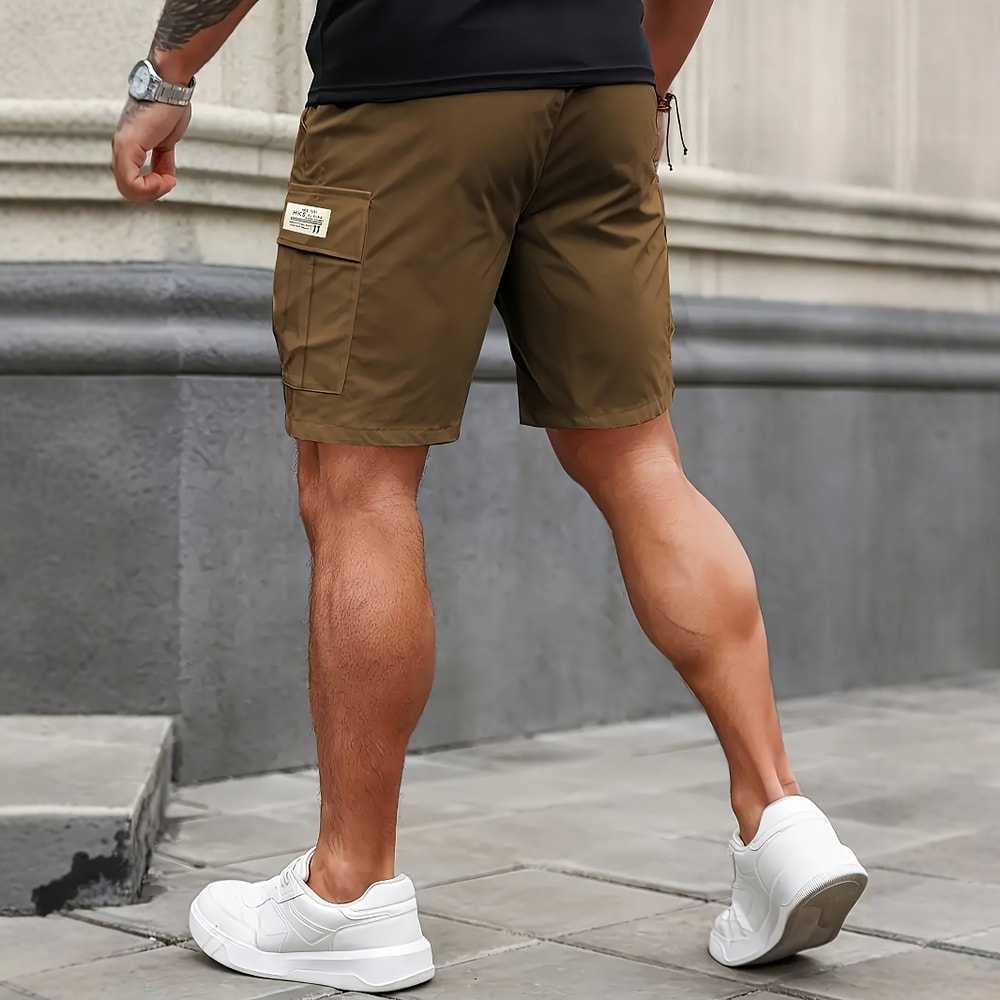 Men,s Cargo Shorts Lightweight Hiking Work Multi Pocket Comfortable Fit