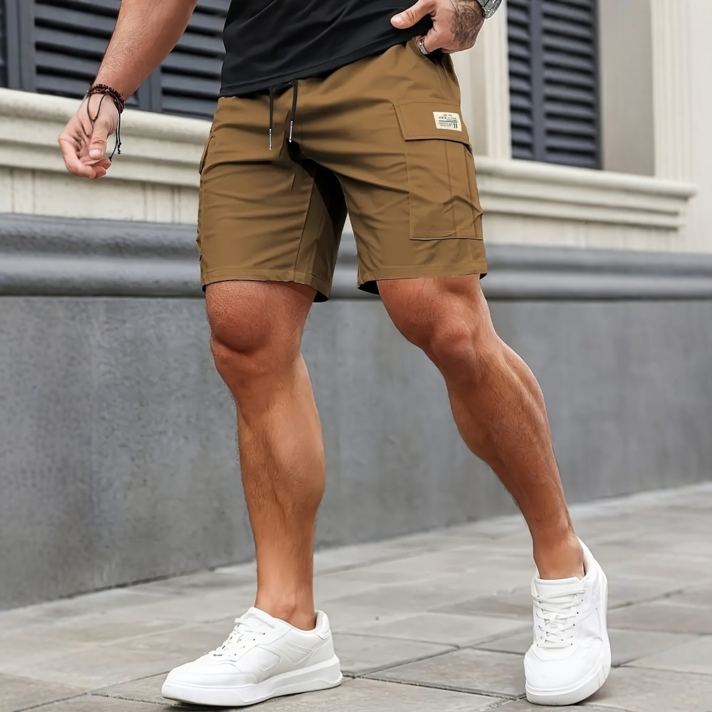 Men,s Cargo Shorts Lightweight Hiking Work Multi Pocket Comfortable Fit