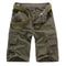 Mens Cotton Cargo Shorts Multi Pocket Knee Length Casual Streetwear Shorts 5