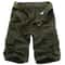 Mens Cotton Cargo Shorts Multi Pocket Knee Length Casual Streetwear Shorts 6