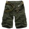 Mens Cotton Cargo Shorts Multi Pocket Knee Length Casual Streetwear Shorts 6