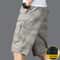 Mens Cotton Casual Shorts With Zipper Pockets For Beach Running And Daily Wear 3