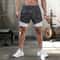 Men's 2 in 1 Running Shorts Quick Dry Gym Workout Shorts