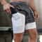 Men's 2 in 1 Running Shorts Quick Dry Gym Workout Shorts