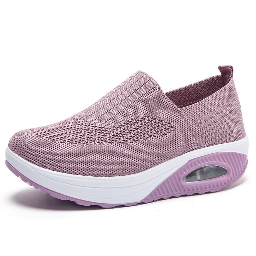 Breathable Platform Walking Sneakers For Women Casual Wedge Comfort Shoes 7