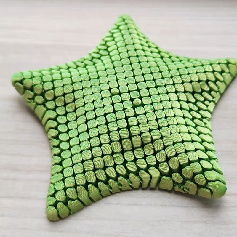 Articulated Starfish Fidget Toy 3D Printed Desk Decor For Stress Relief 2
