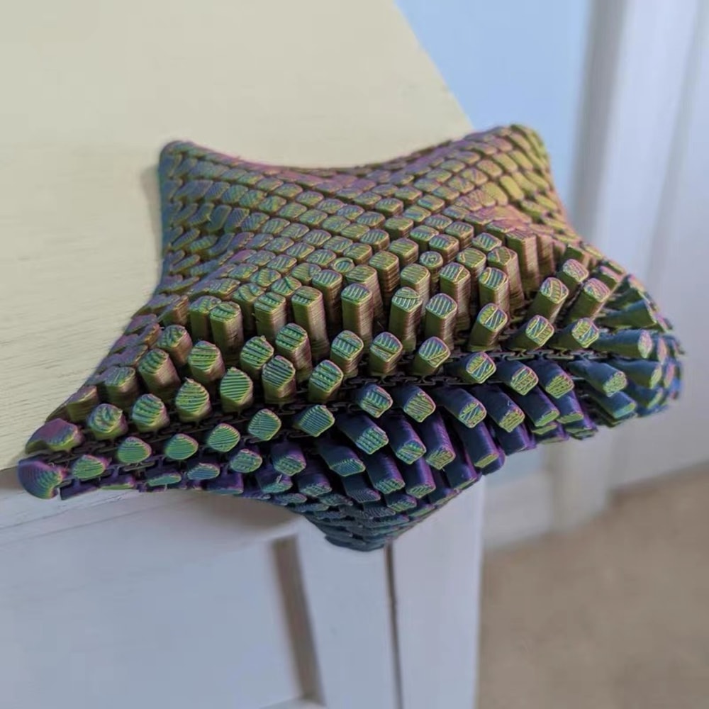 Articulated Starfish Fidget Toy 3D Printed Desk Decor For Stress Relief 4