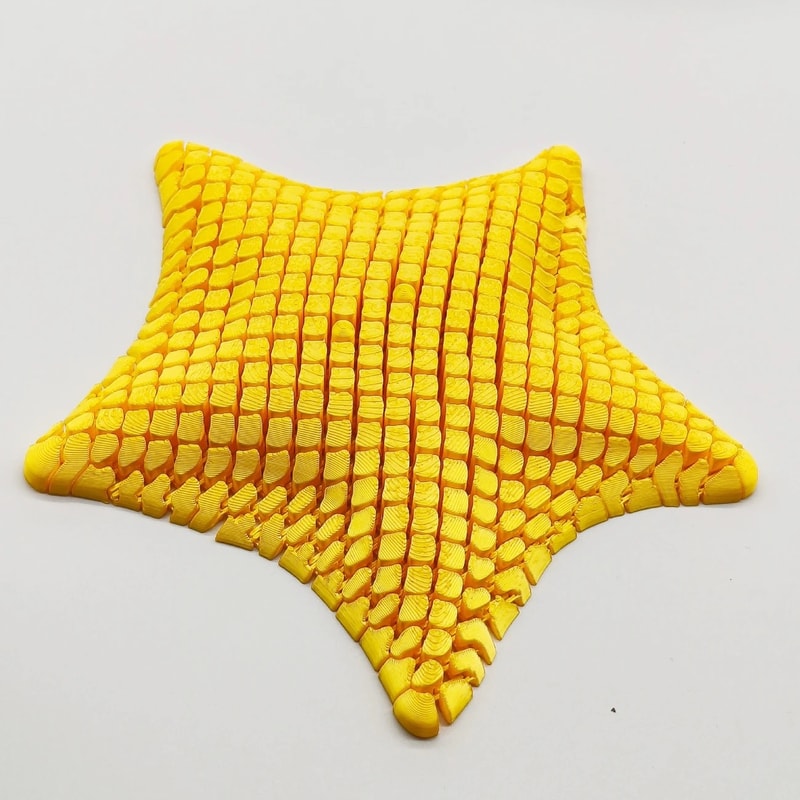 Articulated Starfish Fidget Toy 3D Printed Desk Decor For Stress Relief 10