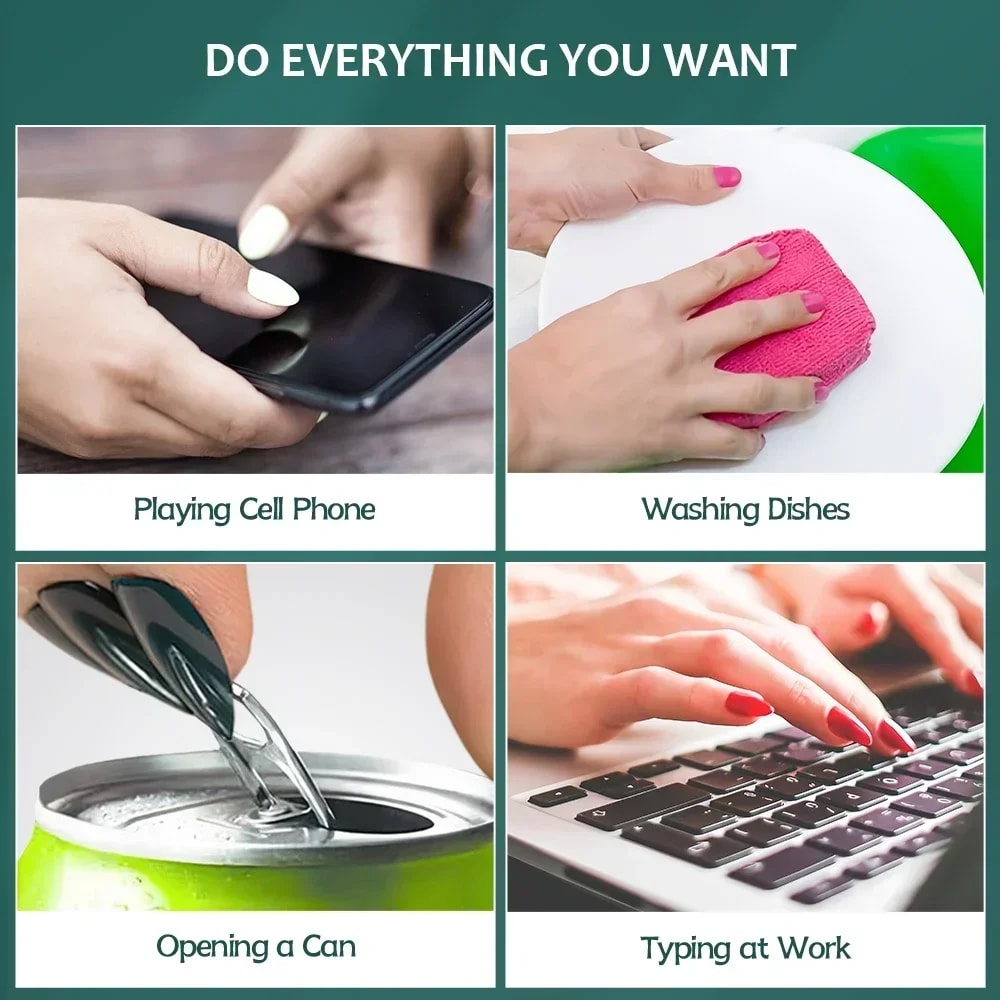 Soft Gel Nail Tips Full Cover Coffin Almond Oval Nail Extensions Kit 4