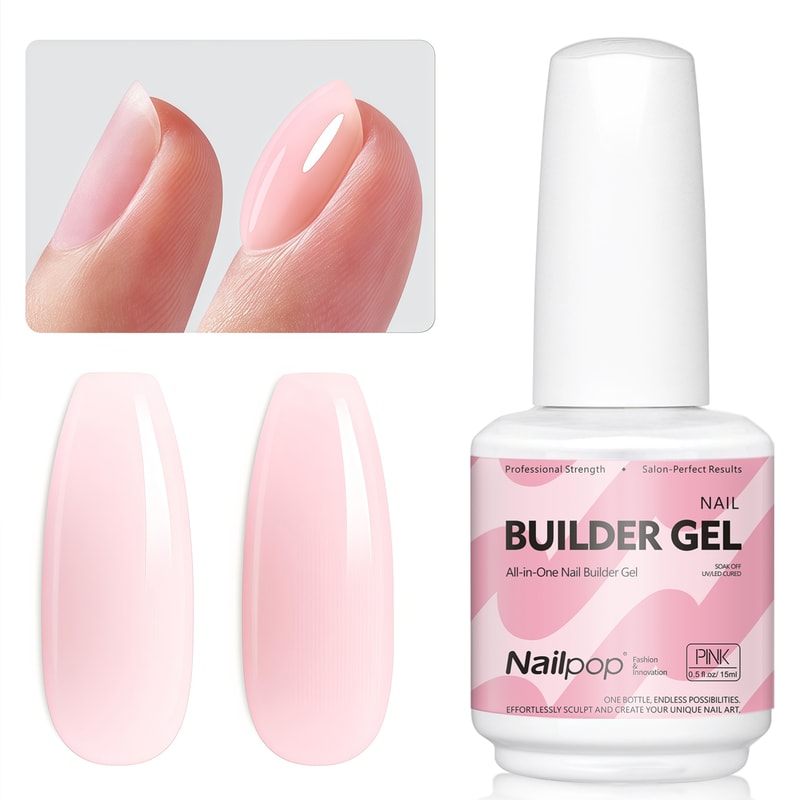 7in1 Builder Nail Gel With Brush For Strong Nail Extensions And Repair 6