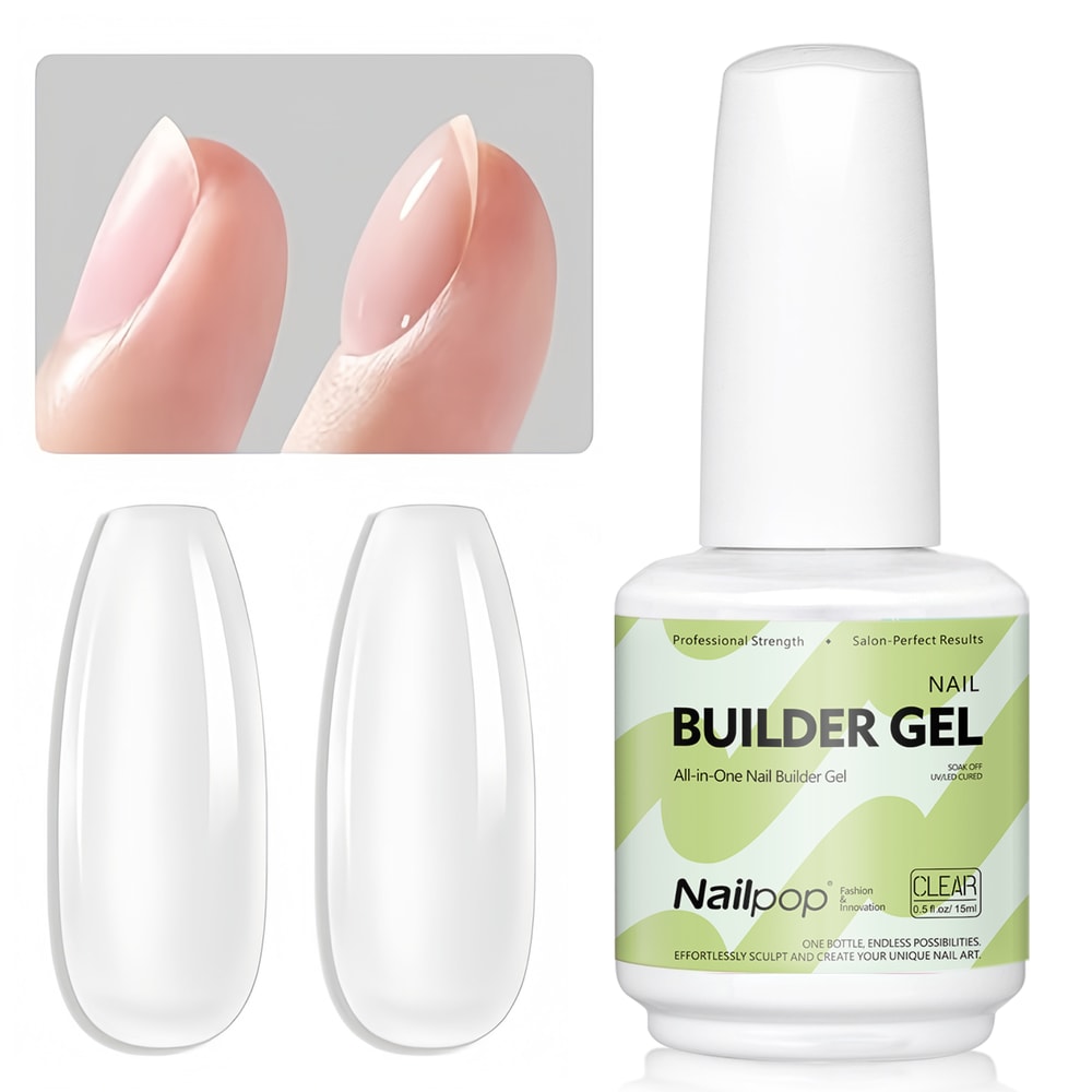 7in1 Builder Nail Gel With Brush For Strong Nail Extensions And Repair 8