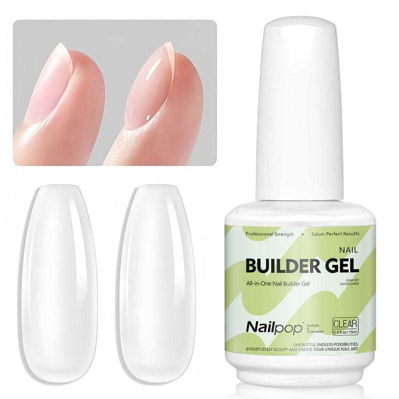 7in1 Builder Nail Gel With Brush For Strong Nail Extensions And Repair 8