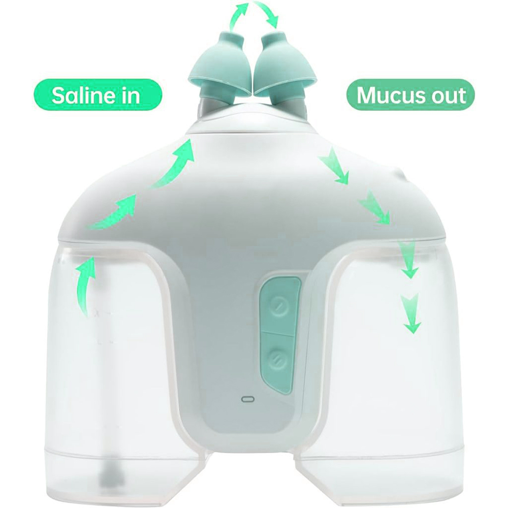 Electric Nasal Irrigator Sinus Rinse Machine Nose Cleaner With Salt Pods 4