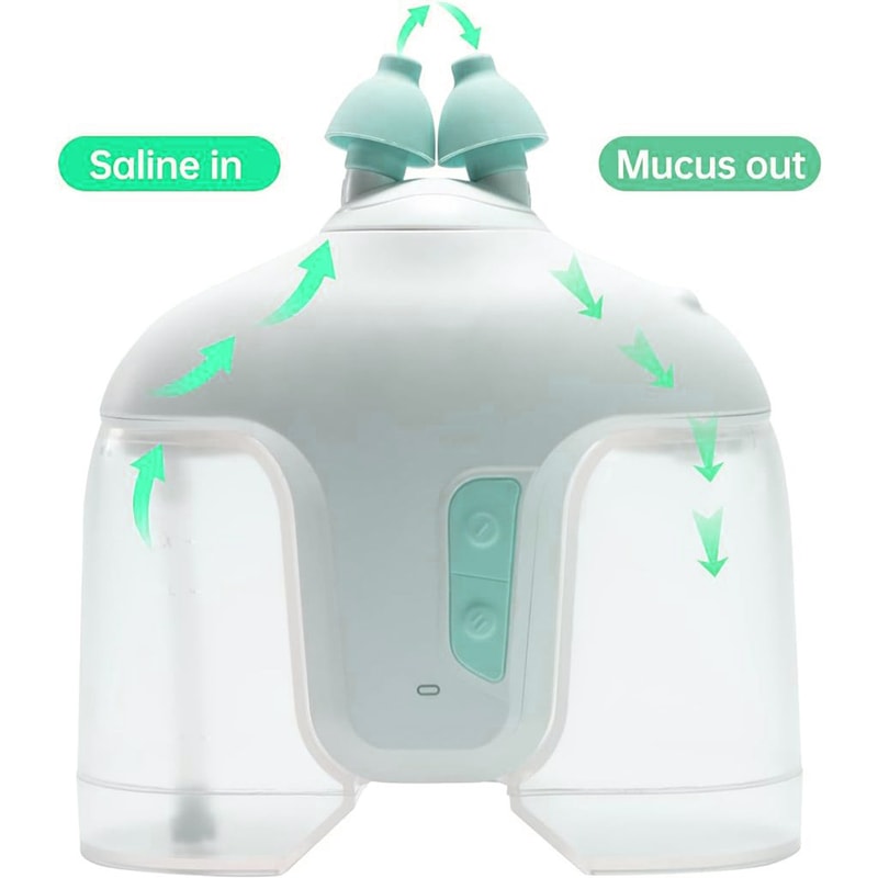 Electric Nasal Irrigator Sinus Rinse Machine Nose Cleaner With Salt Pods 4