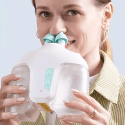 electric nasal irrigator sinus rinse machine nose cleaner with salt pods
