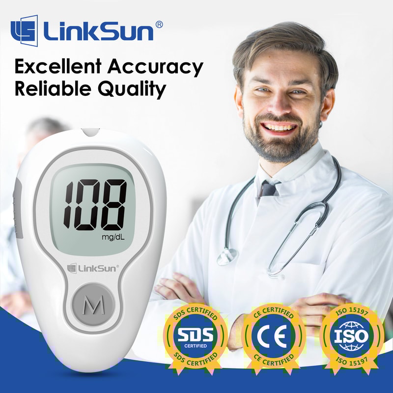 Smart Blood Glucose Monitor Kit With Test Strips And Lancets Easy Diabetes Testing System 1