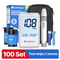 Accurate Blood Glucose Meter Kit With Large Display No Coding Diabetes Testing System 7