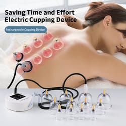 electric vacuum cupping therapy set for deep tissue massage and cellulite relief