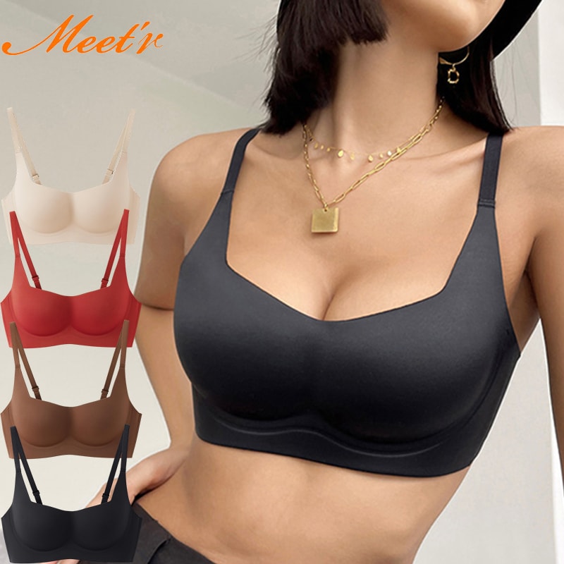 Seamless Wirefree Push Up Sports Bra for Women Slimming Comfort Yoga Bra