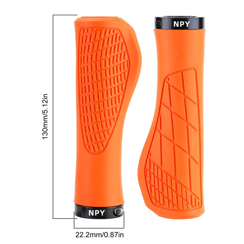 Ergonomic Lock On Mountain Bike Grips Soft Rubber Non Slip Handlebar Grips