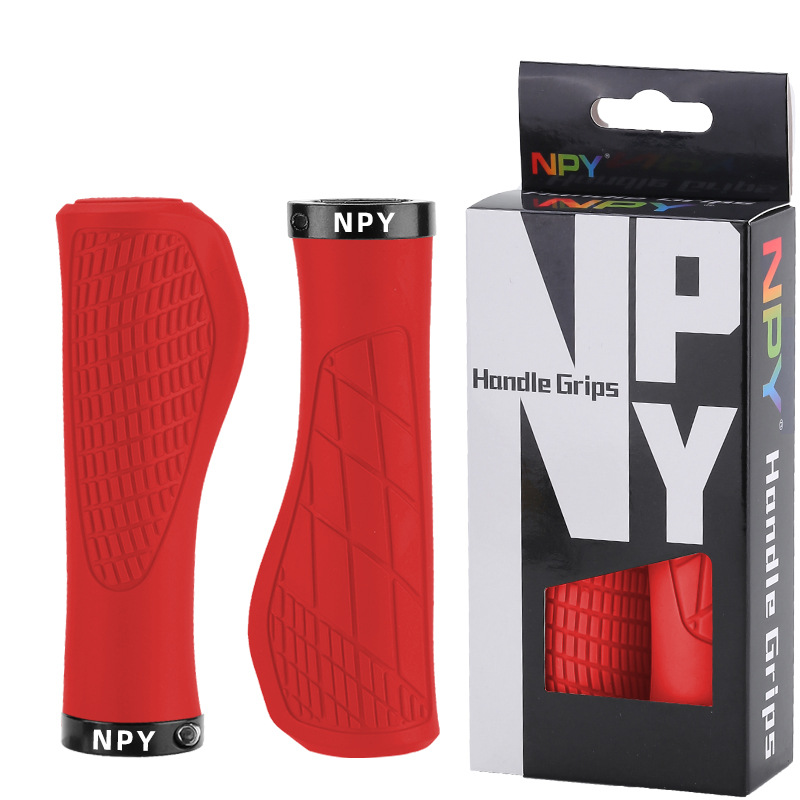 Ergonomic Lock On Mountain Bike Grips Soft Rubber Non Slip Handlebar Grips