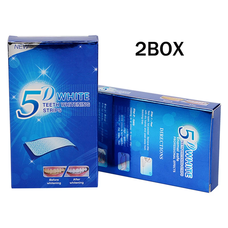 Teeth Whitening Strips Kit Fast Stain Removal Dental Whitening Strips 7