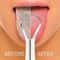 Stainless Steel Tongue Scraper Cleaner Reusable Oral Hygiene Tool Fresh Breath Care