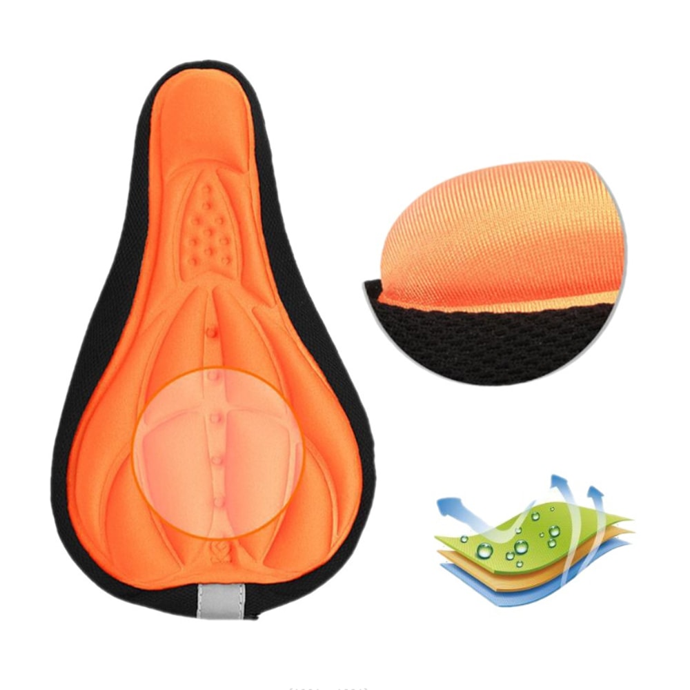 Ergonomic 3D Bike Seat Cushion Comfortable Foam Bicycle Saddle Cover